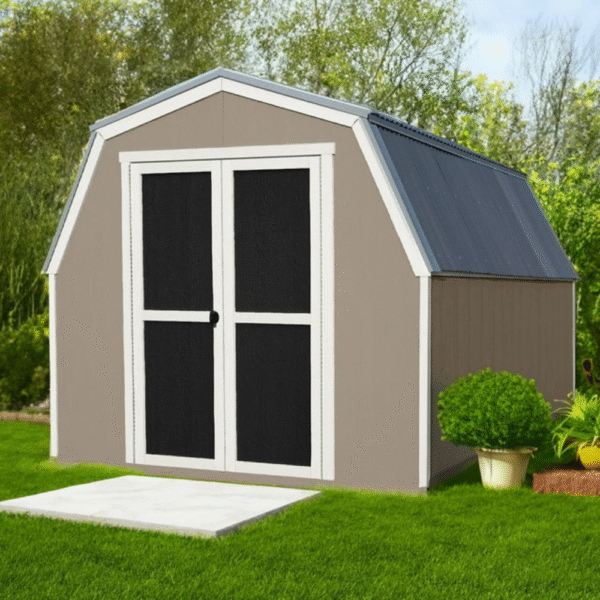 Ontario 8' x 12' Outdoor Wood Shed, Choose Installation